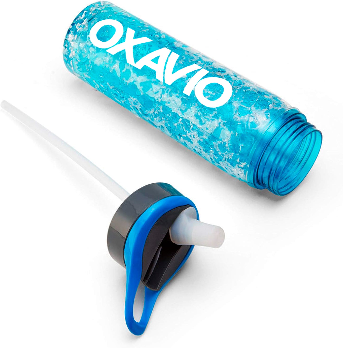 OXAVIO Freezeable Double Wall Insulated Tritan Water Bottle with Crackle Gel