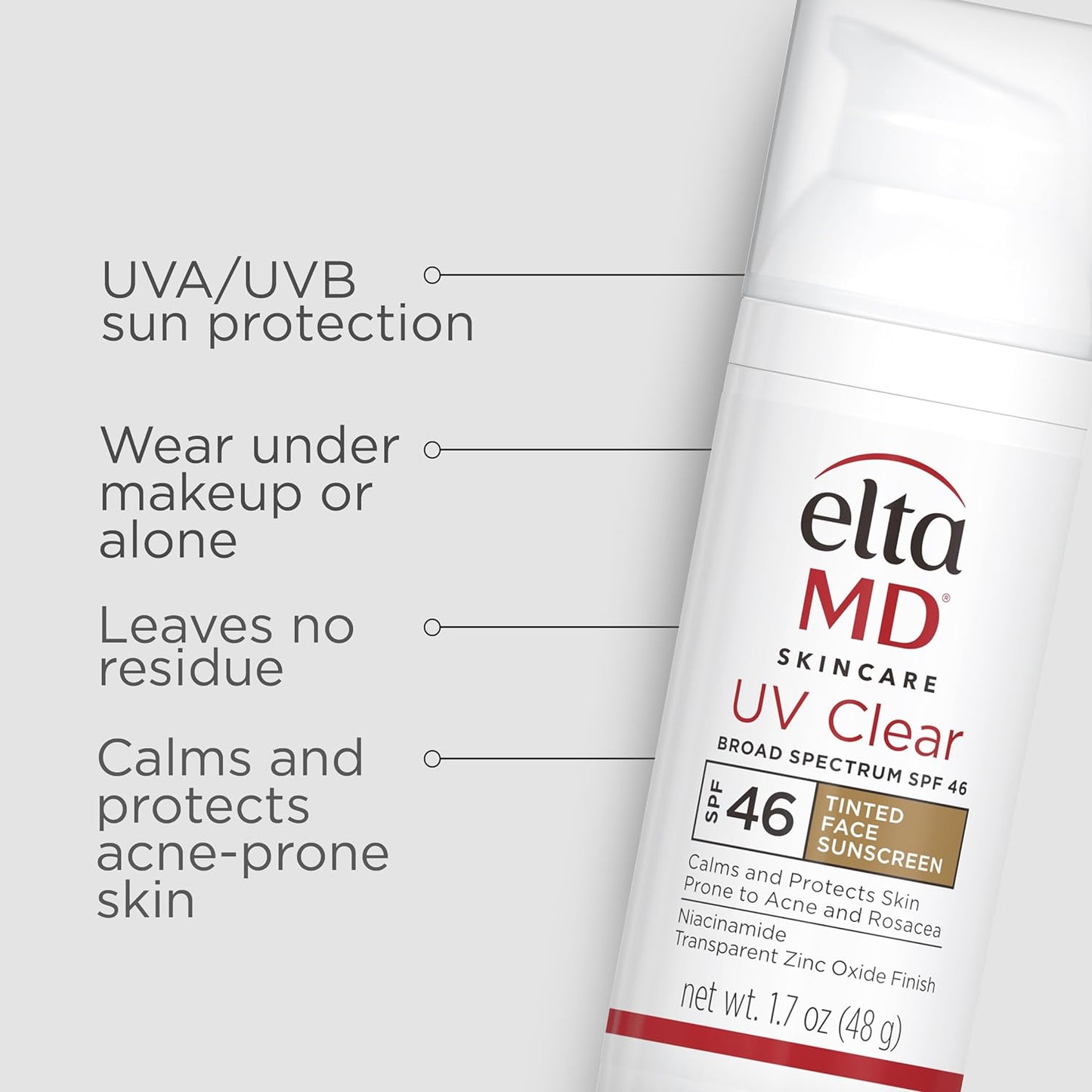 EltaMD UV Clear 1.7 OZ Tinted Broad-Spectrum SPF 46