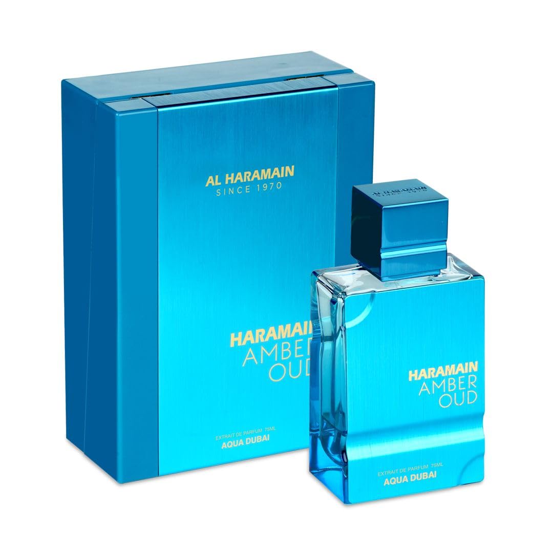 Al Haramain Amber Oud Aqua Dubai | Extrait de Parfum Spray | Size: 2.5 FL OZ / 75ml