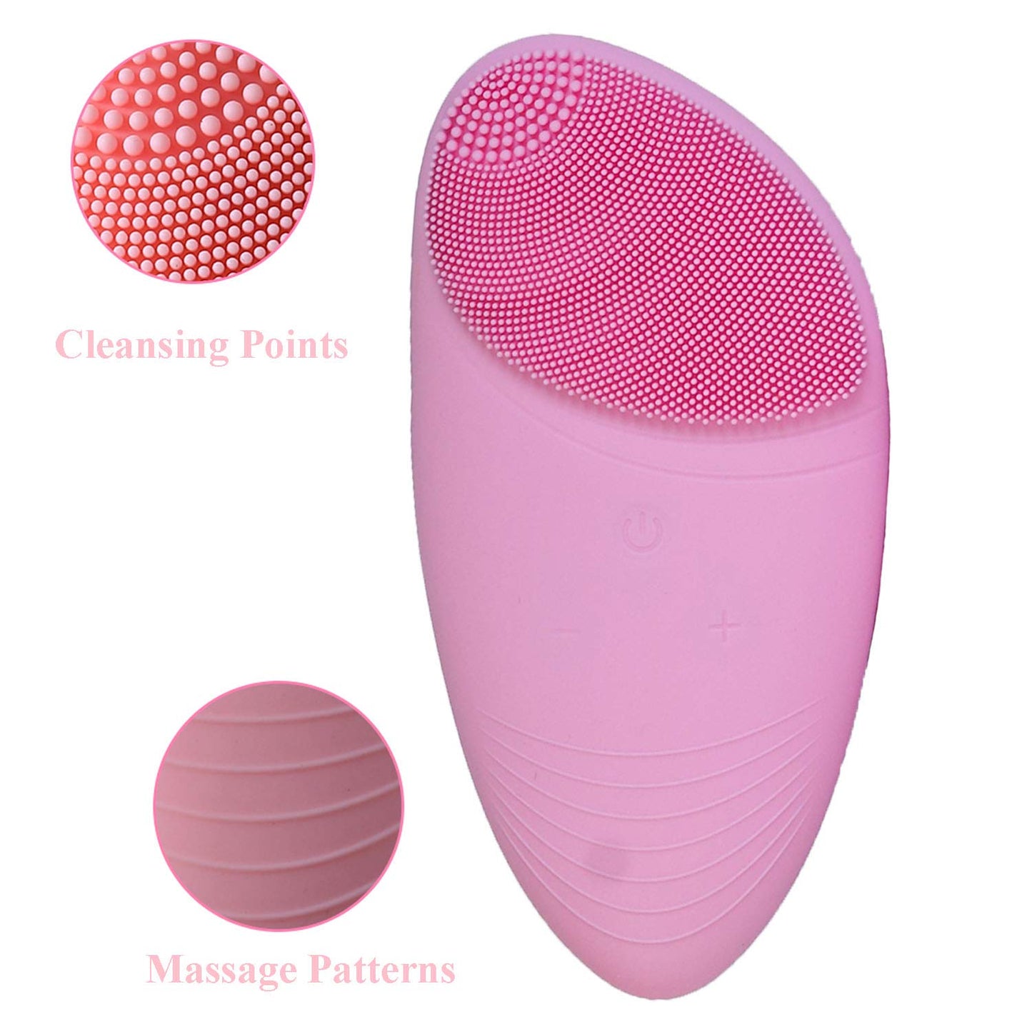 Oxavio Facial Cleansing Brush for Deep Exfoliating and Cleaning – Pink Color