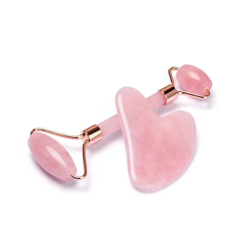 Oxavio Jade Roller & Gua Sha Set – Facial Skincare Tools for Redness and Puffiness – Face, Eyes, Neck