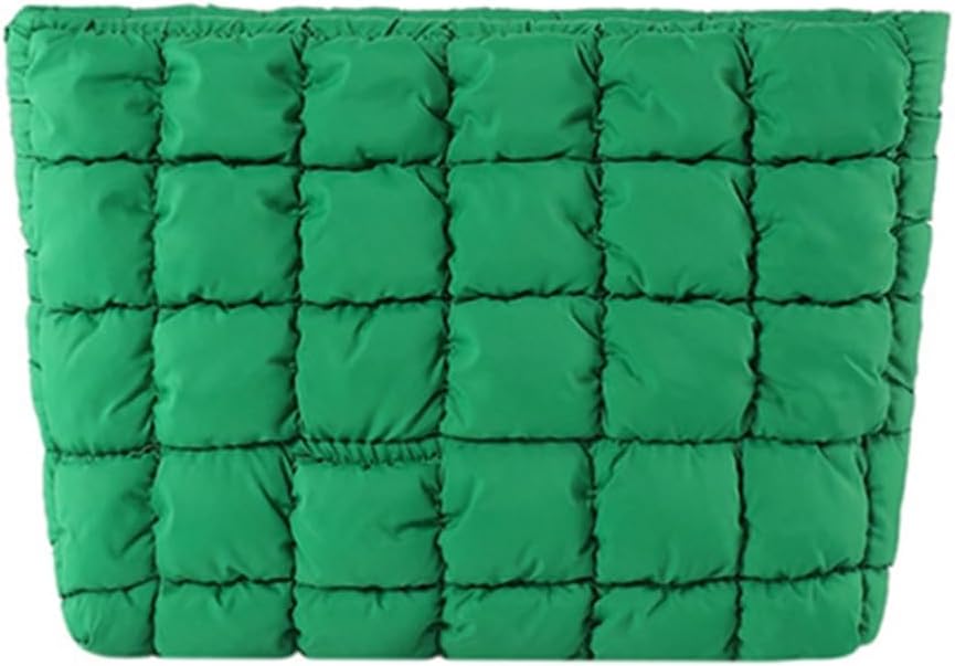 Oxavio Stylish Nylon Makeup Bag – Unique Pleated Detail Cosmetic Bag for Women