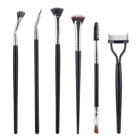 Oxavio 6-Pack Eyelash & Eyebrow Dual-Ended Combs – Lash Separator and Spoolie Brush Set