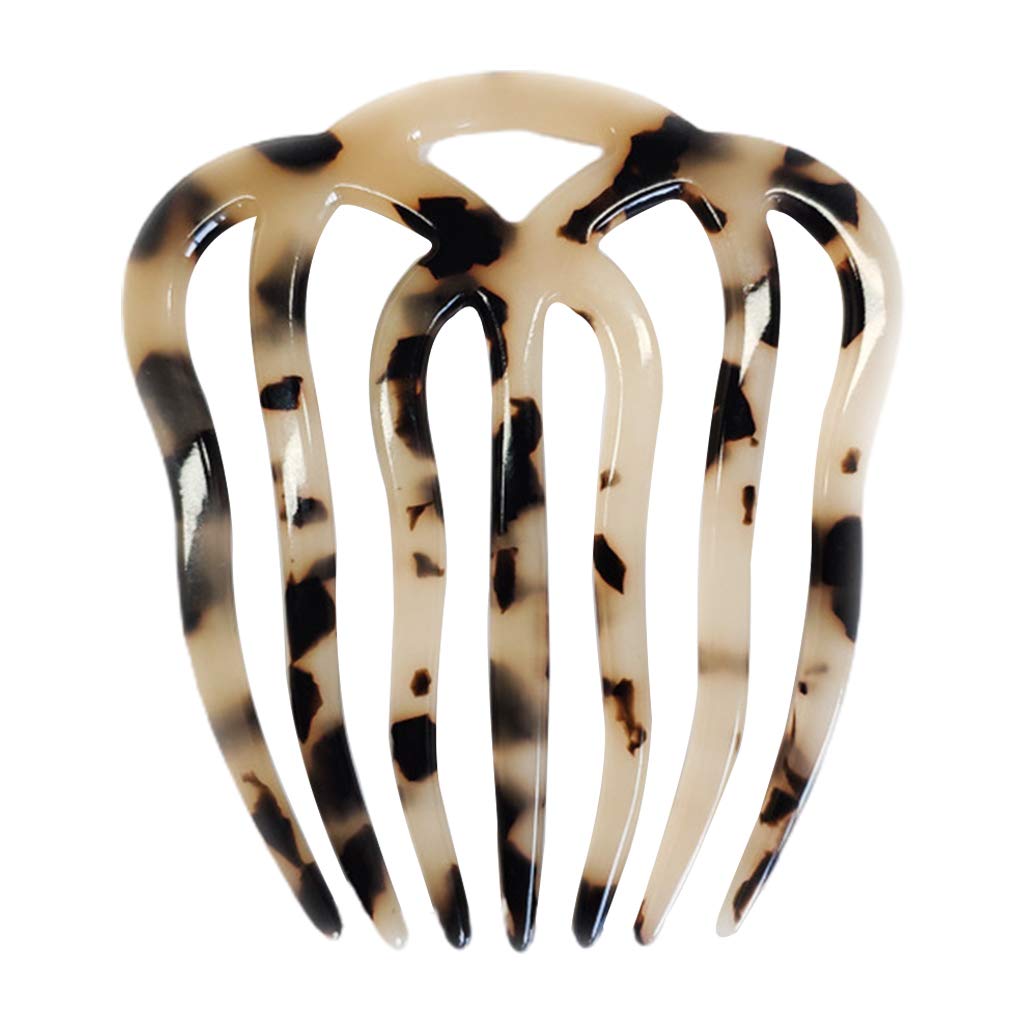 Oxavio French Twist Hair Side Comb Hollow Out Wavy 7 Teeth Acetate Tortoise Hairpin Hair Combs For Women Accessories Wedding
