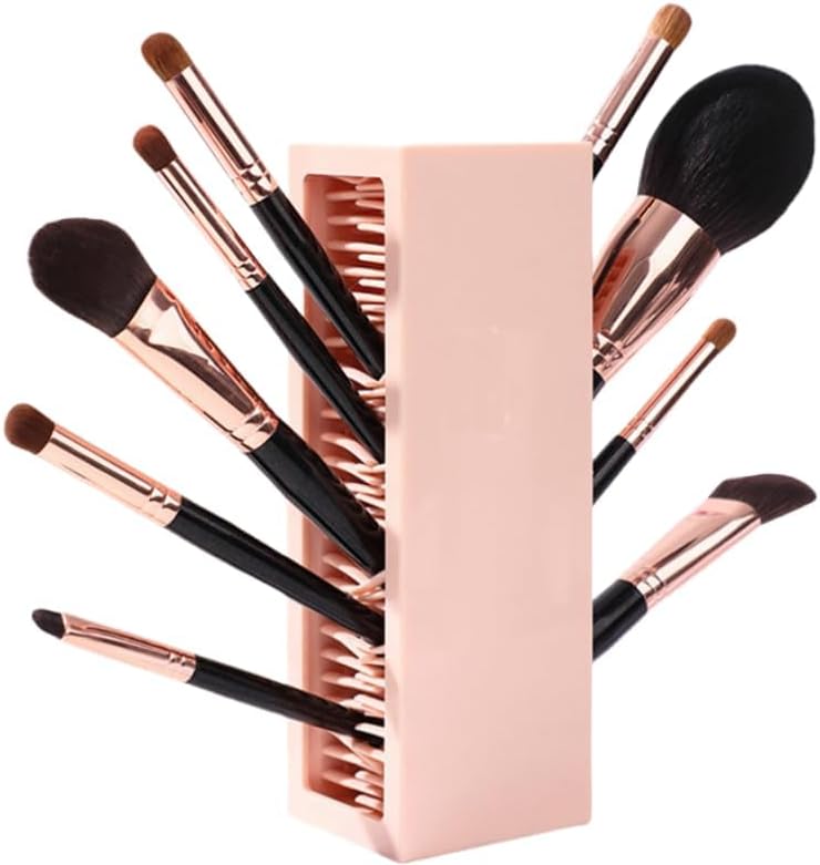 Oxavio Silicone Makeup Brush Holder Organizer – Vanity Air Drying Rack for Brushes, Eyeliners, Beauty Blender and More