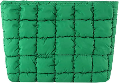 Oxavio Stylish Nylon Makeup Bag – Unique Pleated Detail Cosmetic Bag for Women