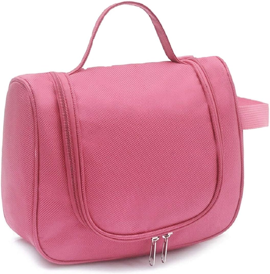 Oxavio Toiletry Travel Shaving Kit Pouch – Wash Bag for Men & Women, Pink Cosmetic Organizer