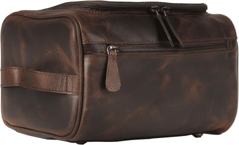 Oxavio Travel Dopp Kit with YKK Zippers – Metal Base Makeup Organizer Accessories Bag, 9x6 inch