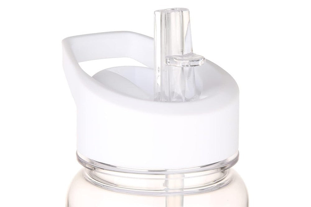 OXAVIO Transparent 24 oz Sports Hydration Bottle with Straw, BPA-Free